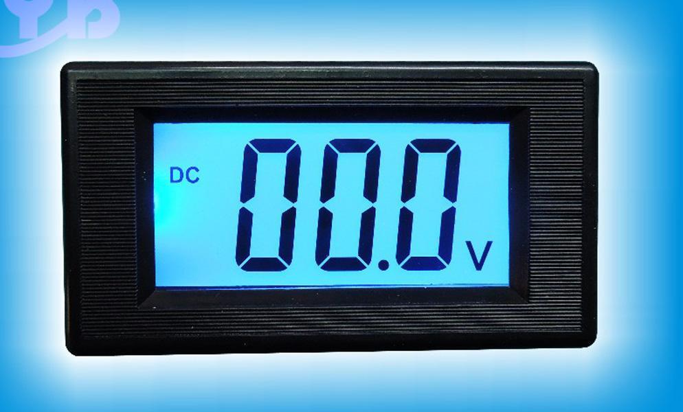1Pcs Blue DC0-20V LCD Digital Volt Panel Meter Voltmeter