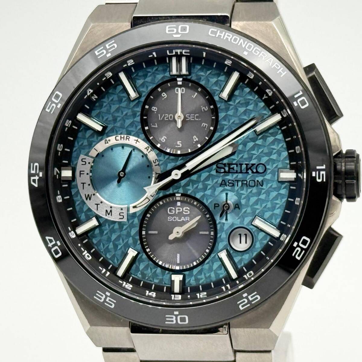 SEIKO Watch Astron 5X83-0AC0 GPS Solar Blue Auth Men’s Working w/Box, Warranty
