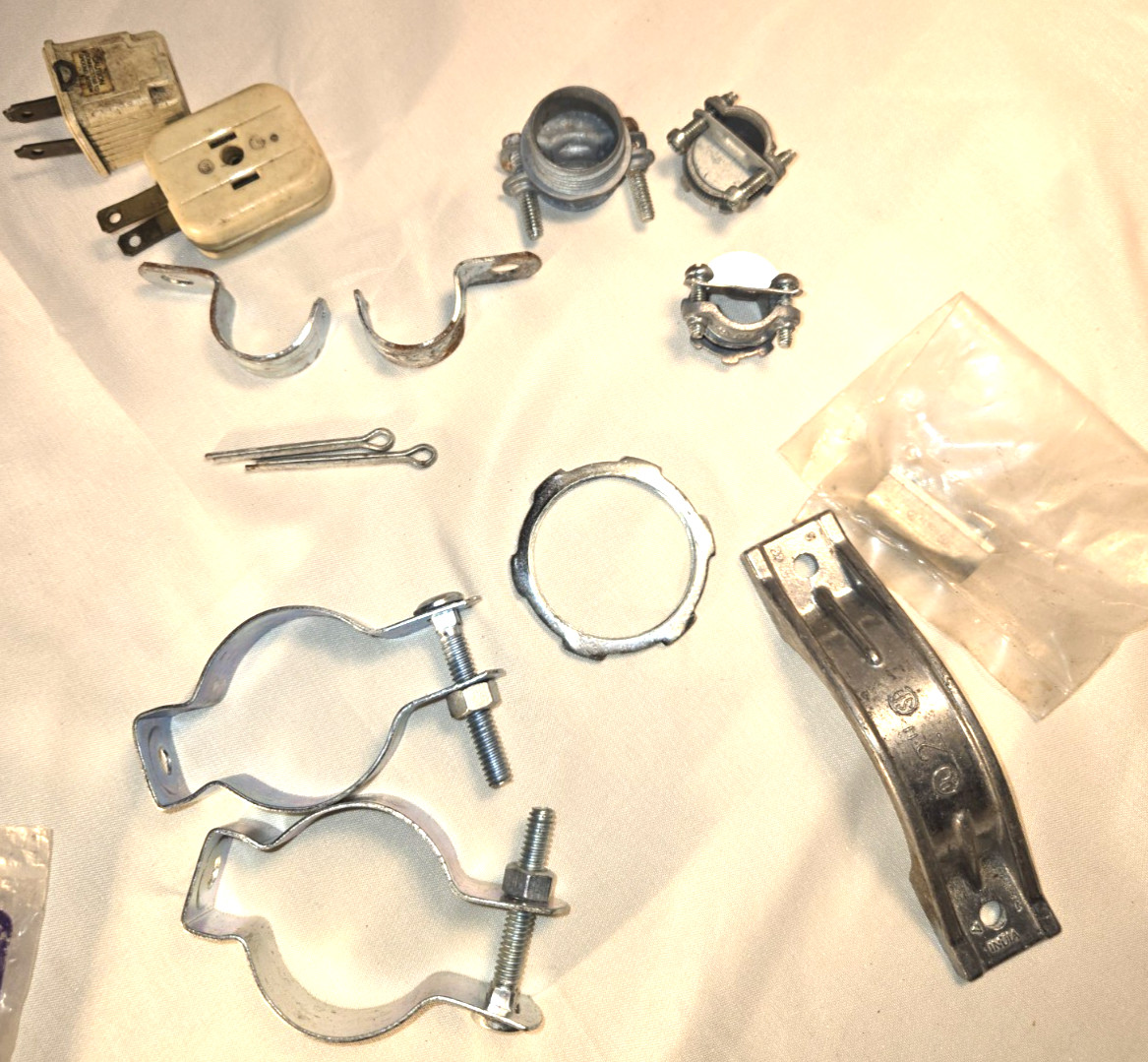 Misc Electrical Clamps and Straps Lot