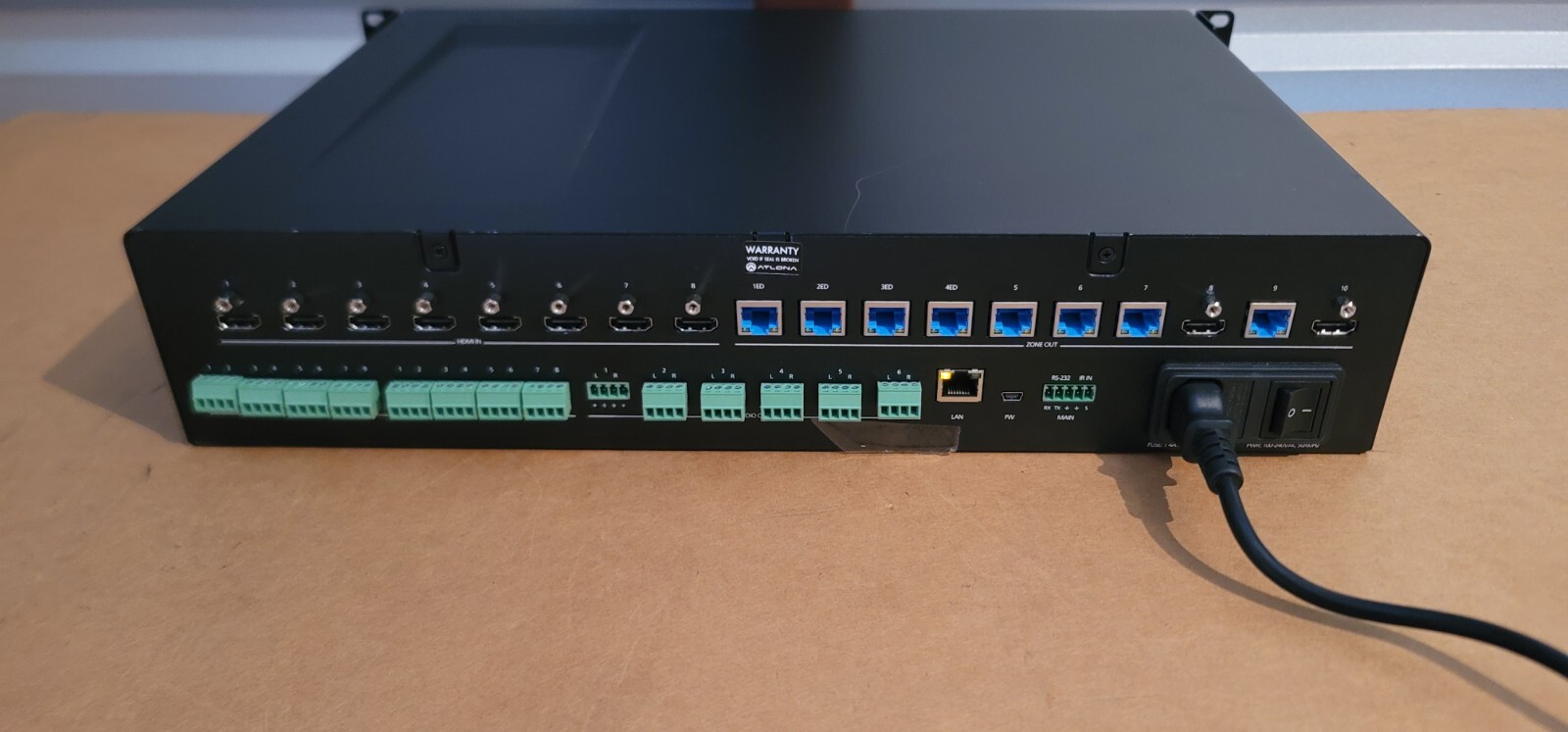 Atlona AT-UHD-PRO3-88M 4K/UHD 8×8 HDMI to HDBaseT Matrix Switcher