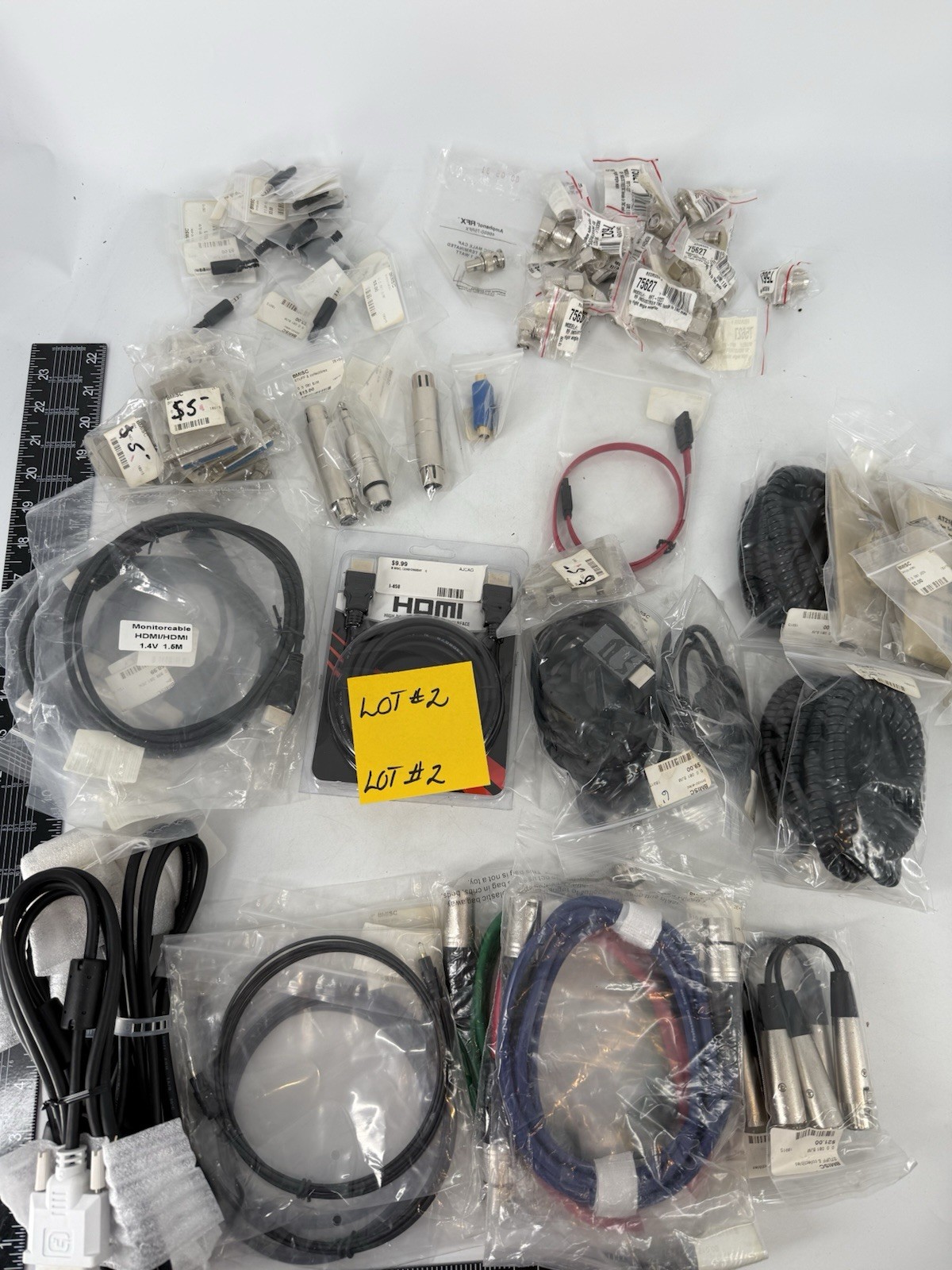 Electronics cables connectors parts for: radios computers games ELECLOT#2