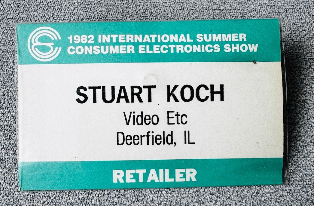 1982 International Consumer Electronics Show Badge – VINTAGE! CES Chicago
