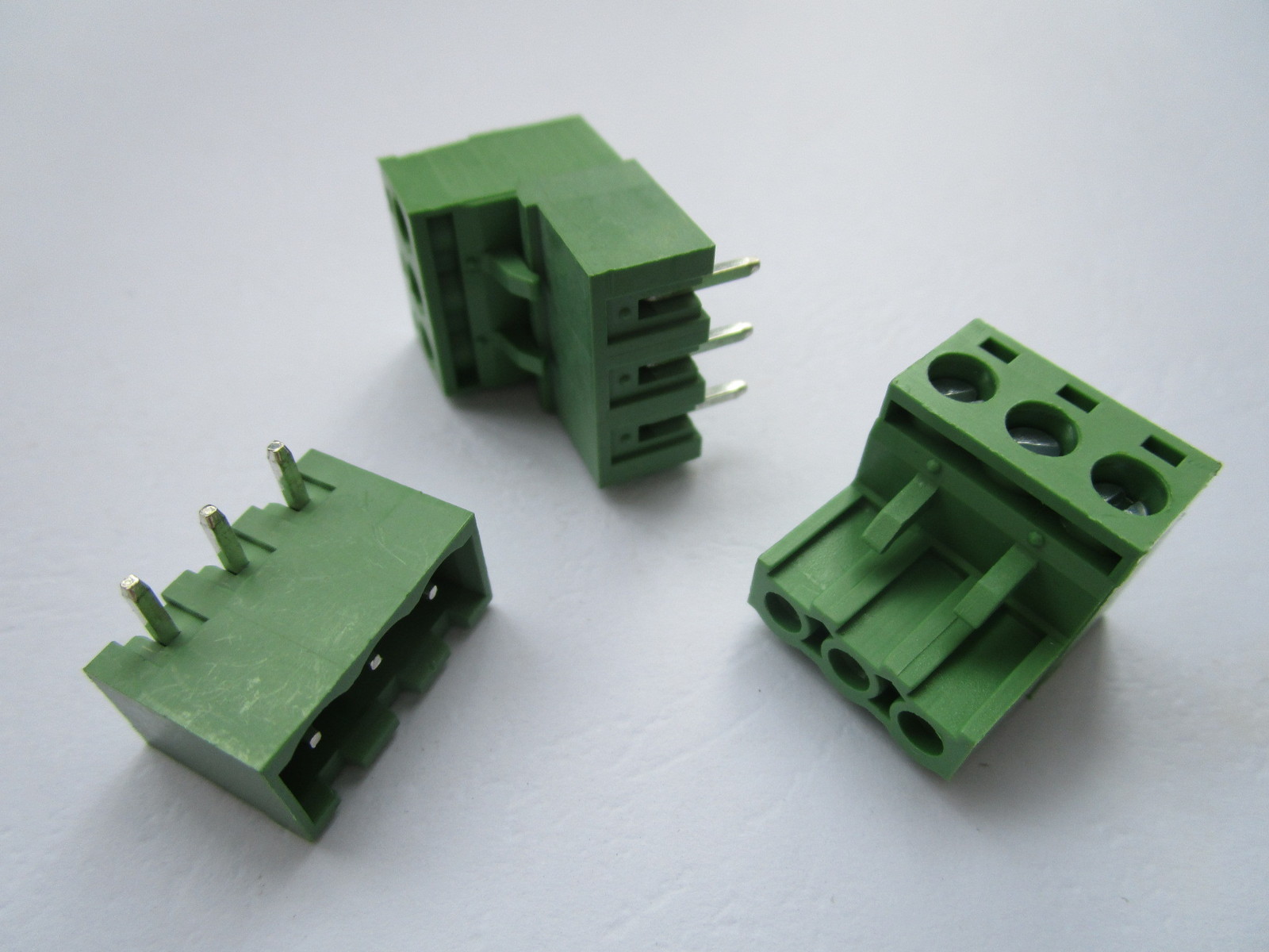 30 pcs Close Angle 3pin 5.08mm Screw Terminal Block Connector Pluggbale Type