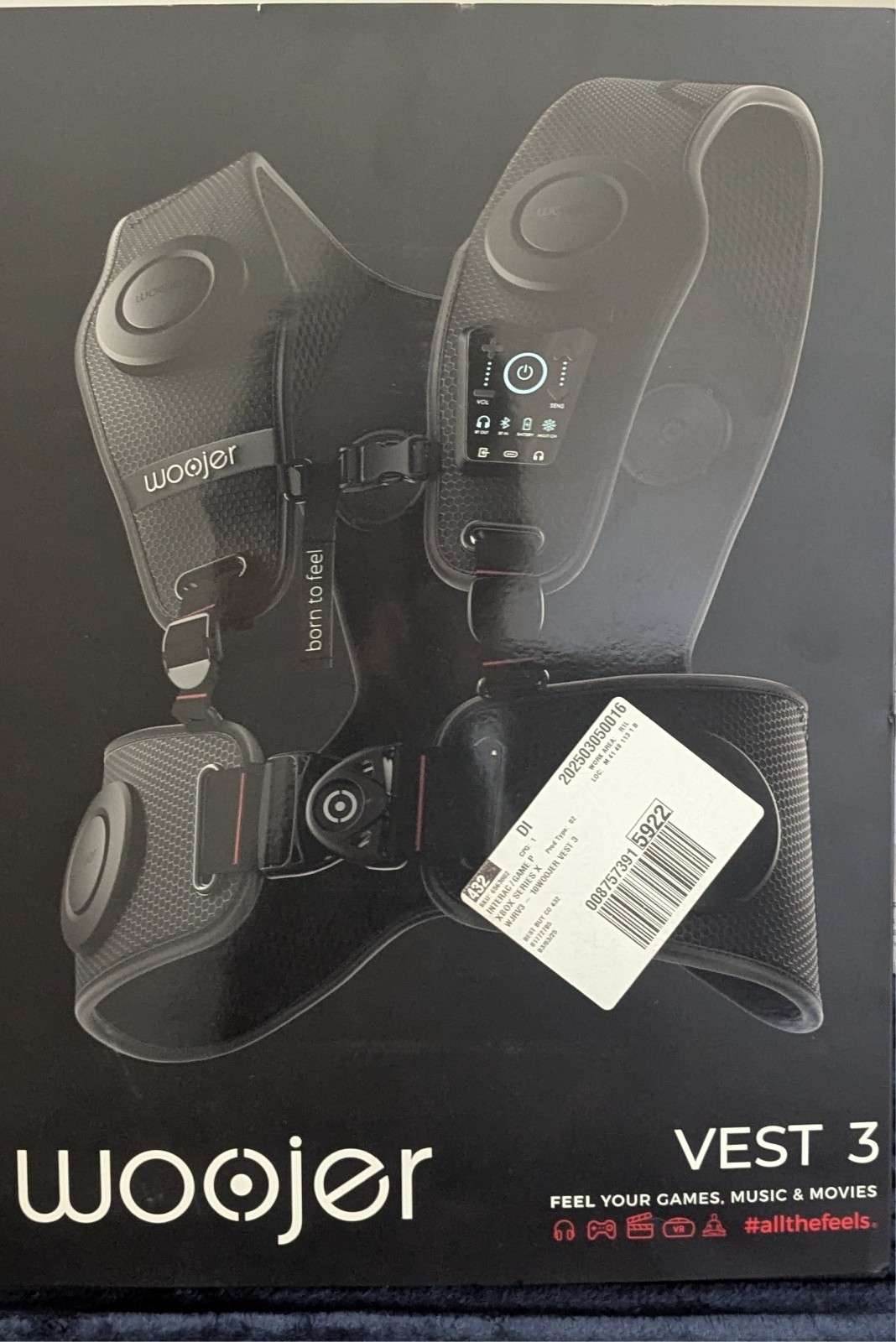 Woojer Haptic Vest 3 + Meta Quest 3 (512GB, Used Once) VR Headset + CASEMATIX