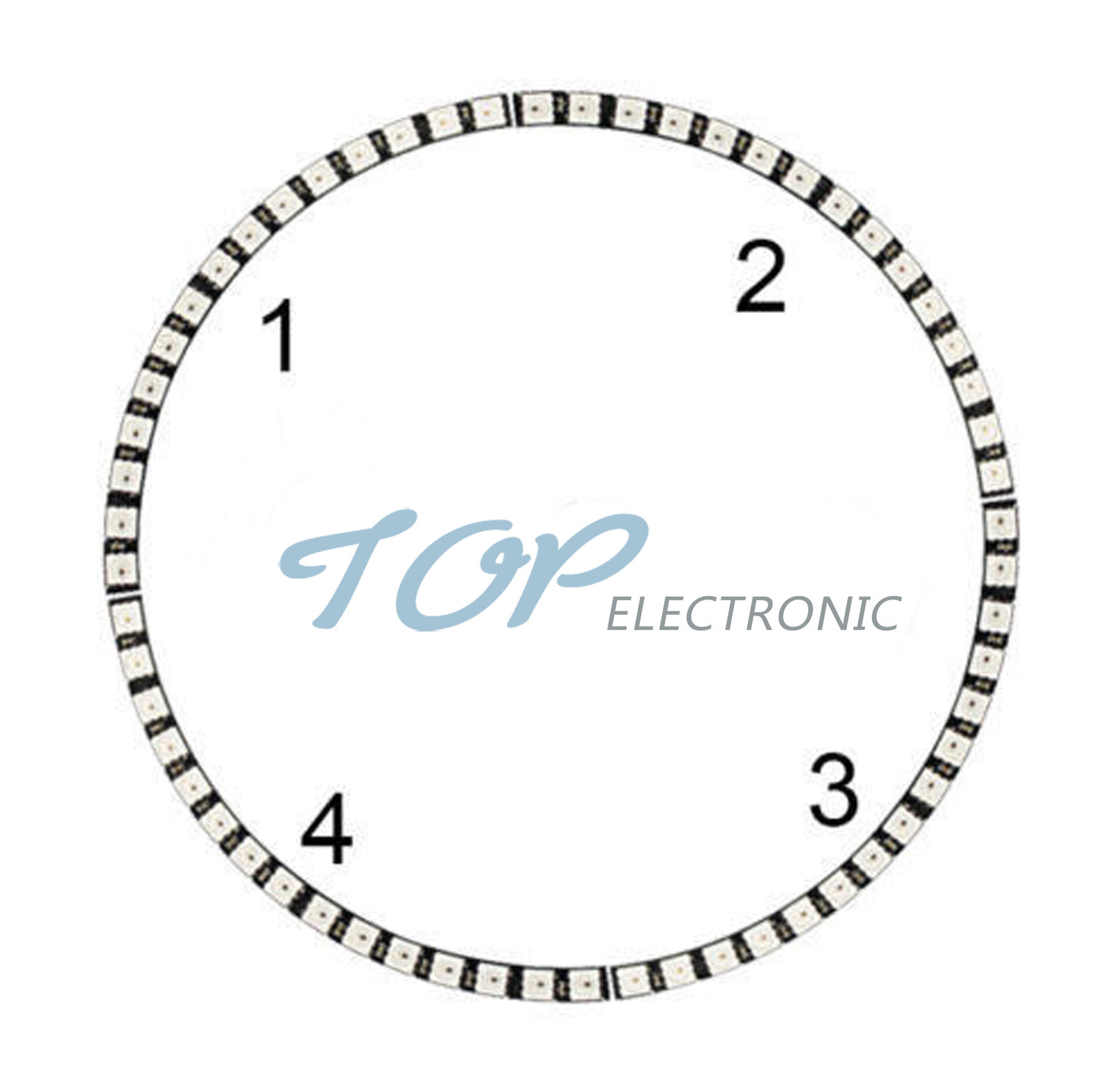 Ring Wall Clock 60 X Ultra Bright WS2812 5050 RGB LED Lamp Panel For Arduino