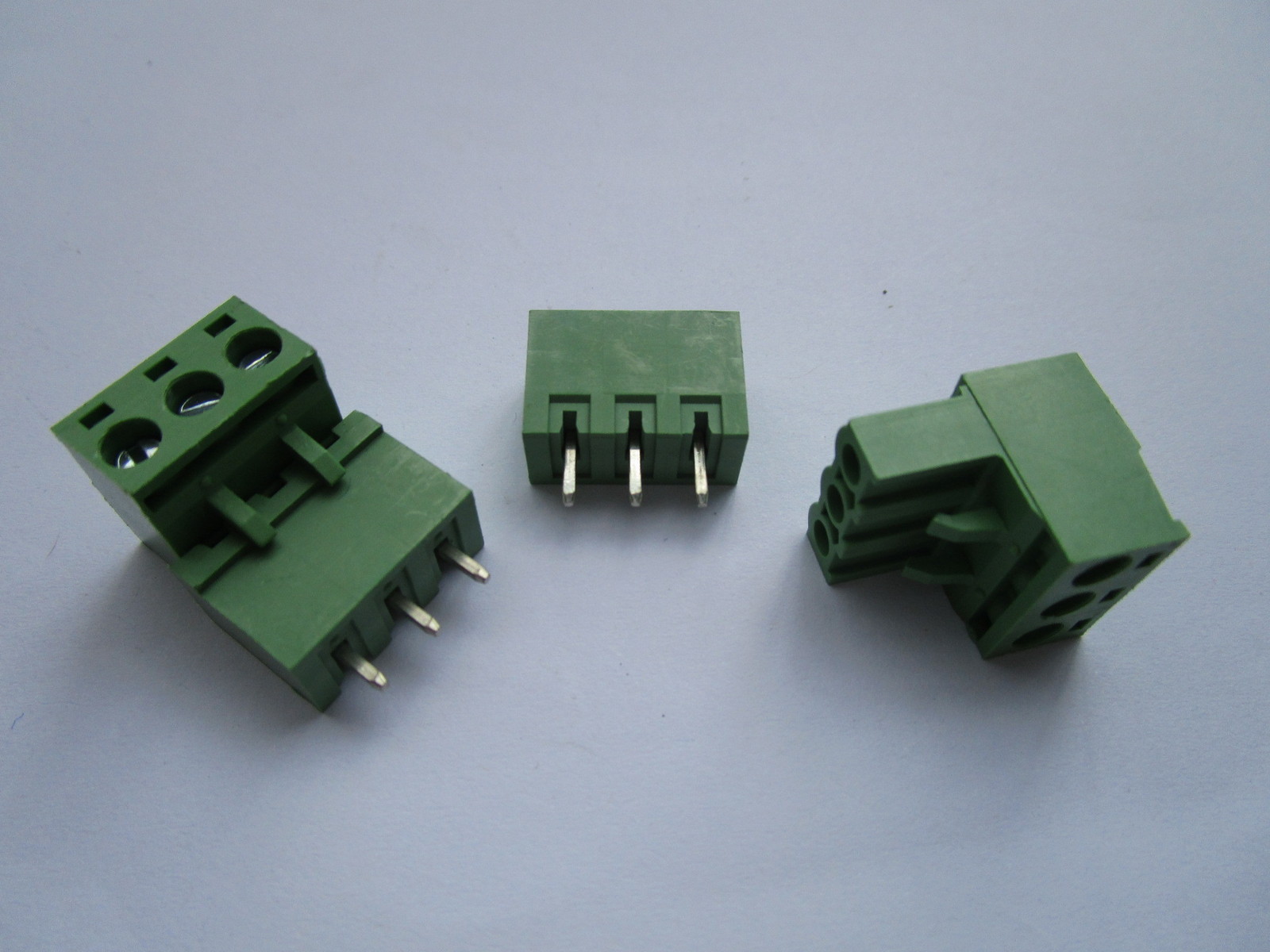 20 pcs 5.08mm Close Straight 3 pin Screw Terminal Block Connector Pluggable Type