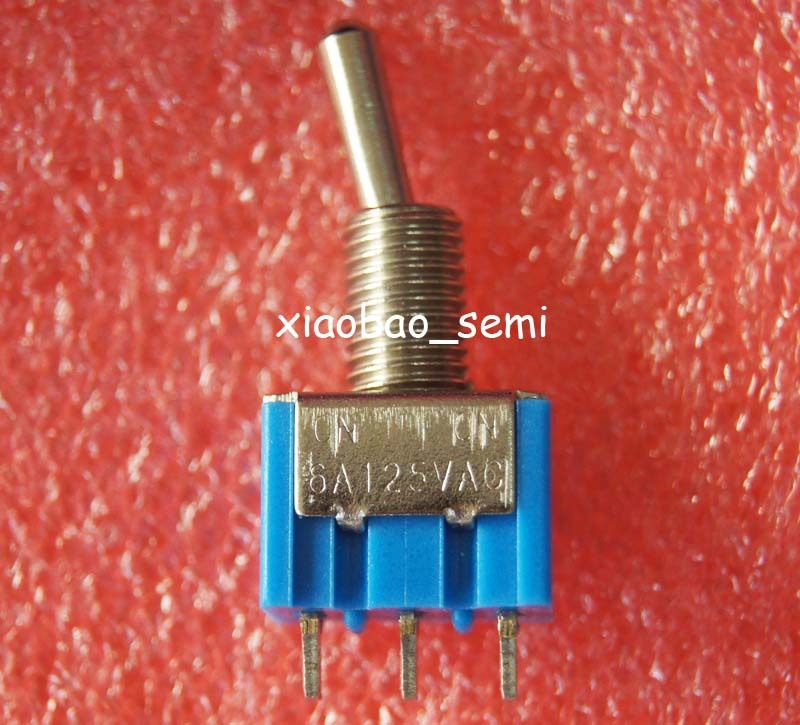 10pcs New MTS-103 Mini 3-Pin SPDT ON-OFF-ON 6A 125VAC Toggle Switches