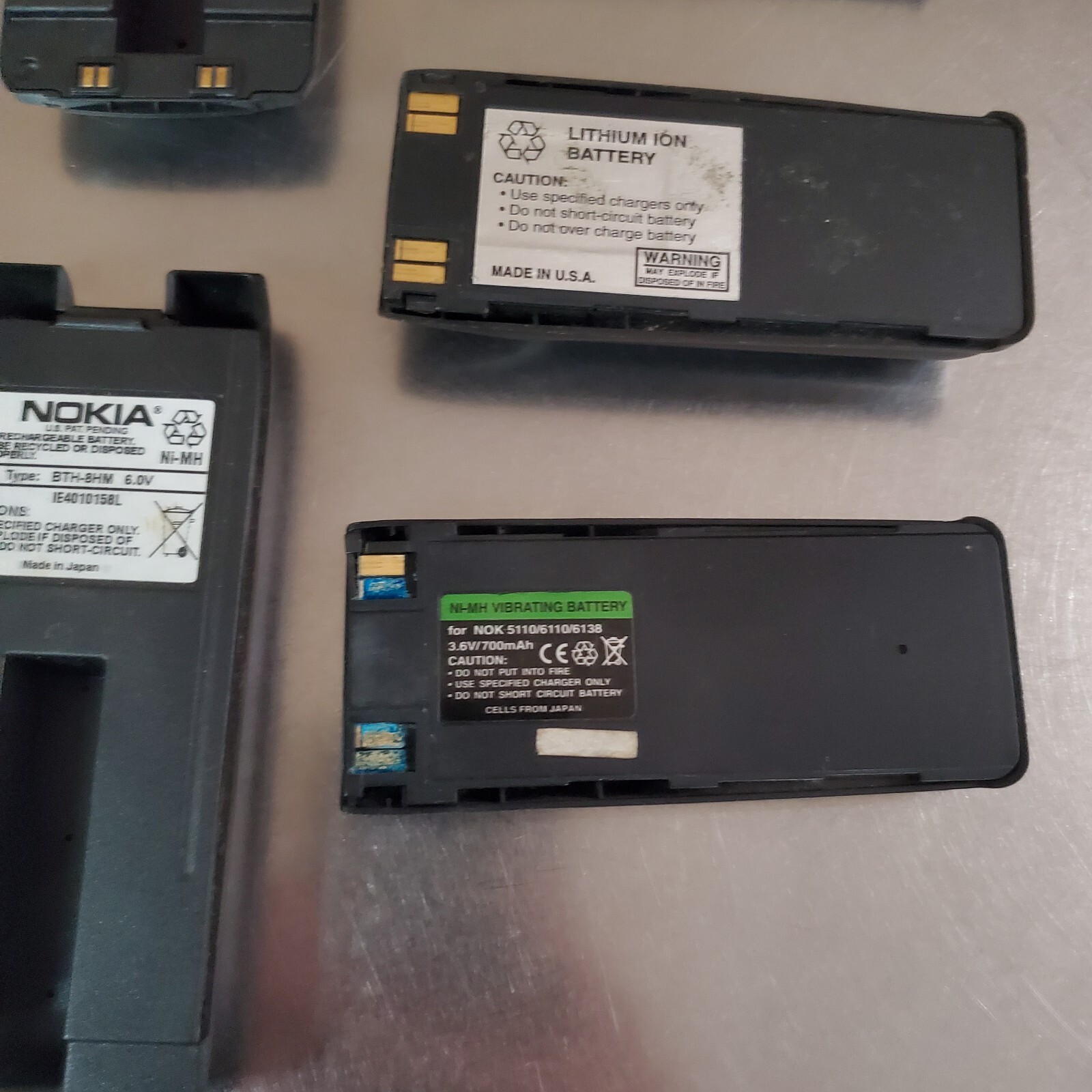 Lot of 7 Vintage Nokia & Radio Shack Mobile Phone Batteries
