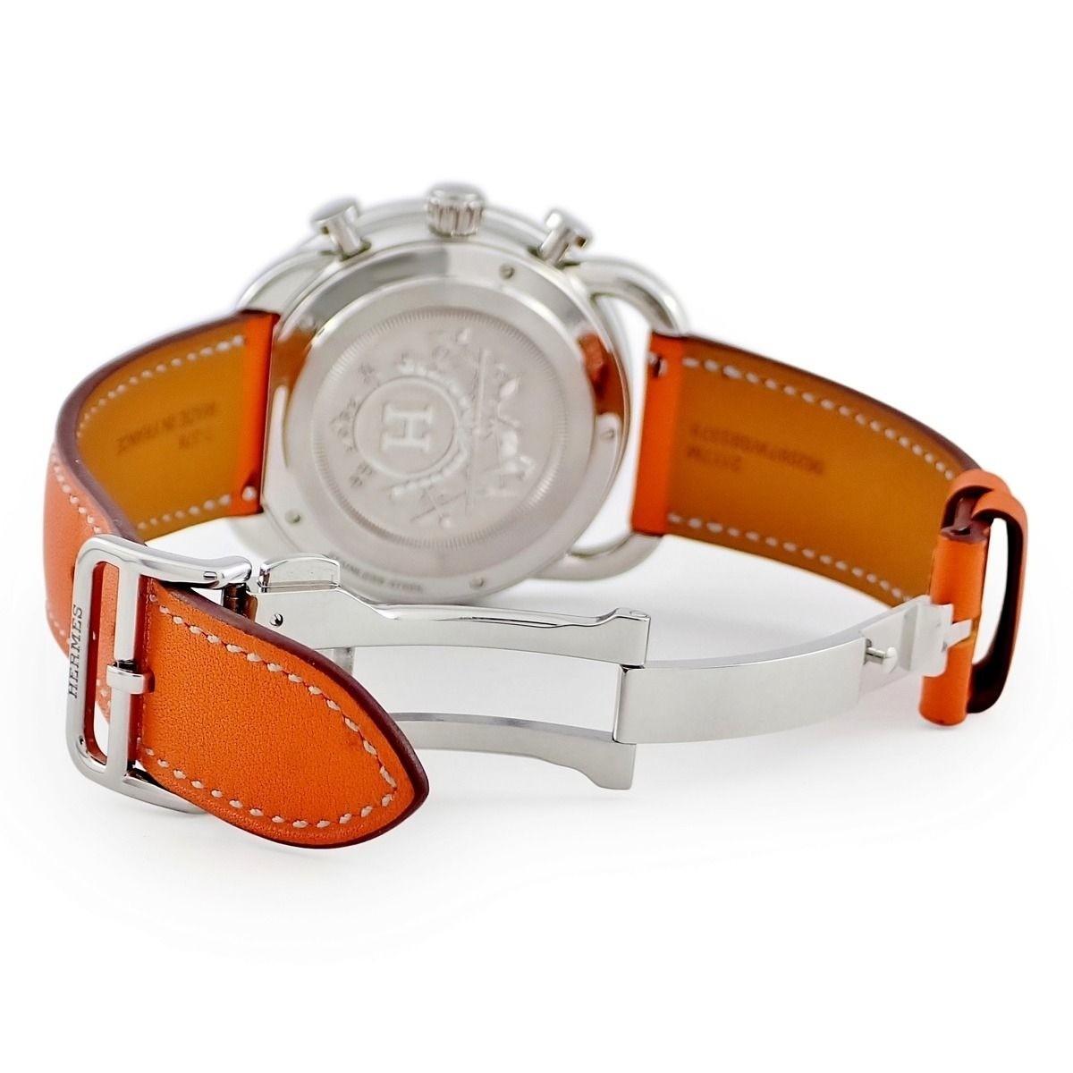 Hermes watch AR15.910 Arceau Chronograph Orange Men’s