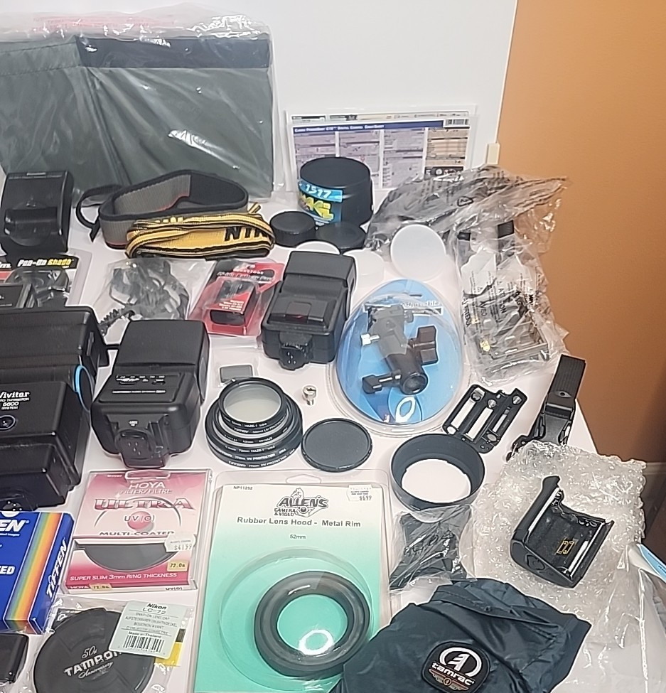 Assorted Lot Of Photography Equipment/ Parts ~ Cables, Electronics ~ AS IS Mixed