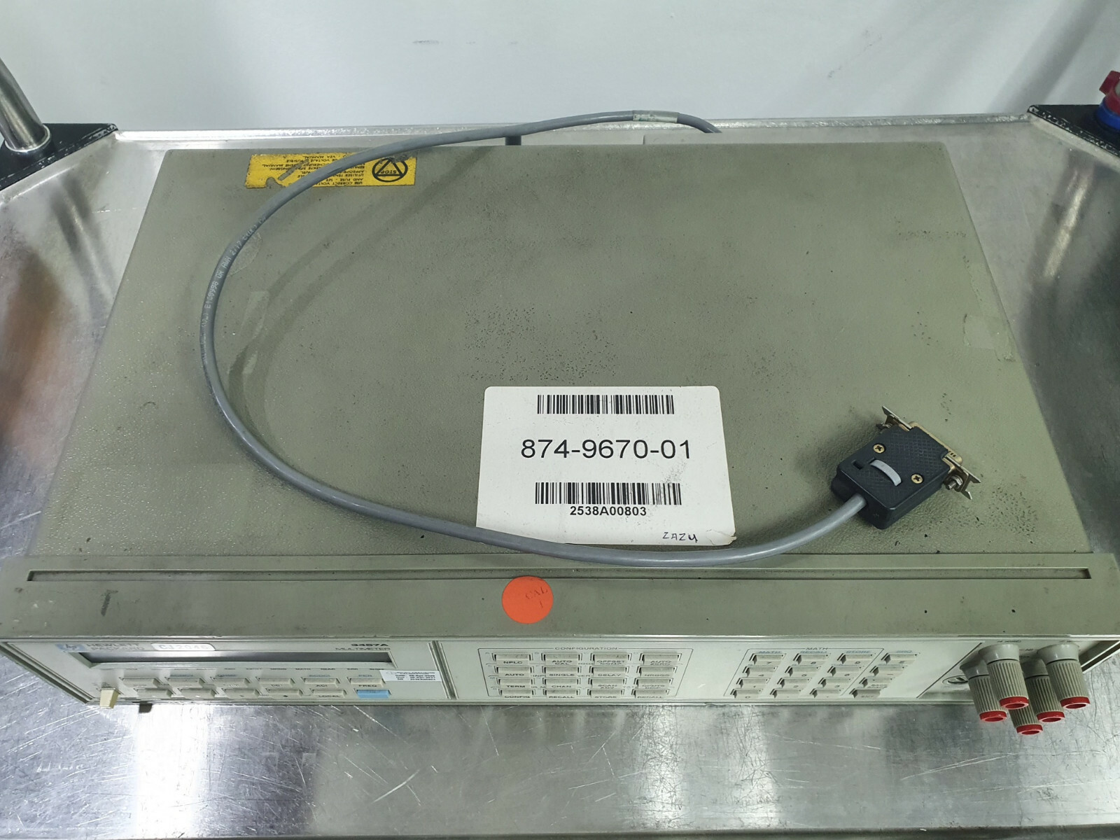HP 3457A Multimeter with 44491A Gen Purpose Relay