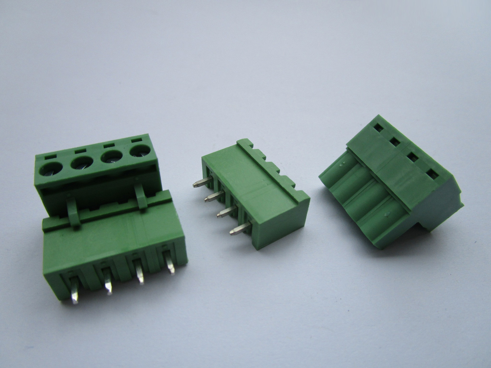 50 pcs 5.08mm Close Straight 4 pin Screw Terminal Block Connector Pluggable Type