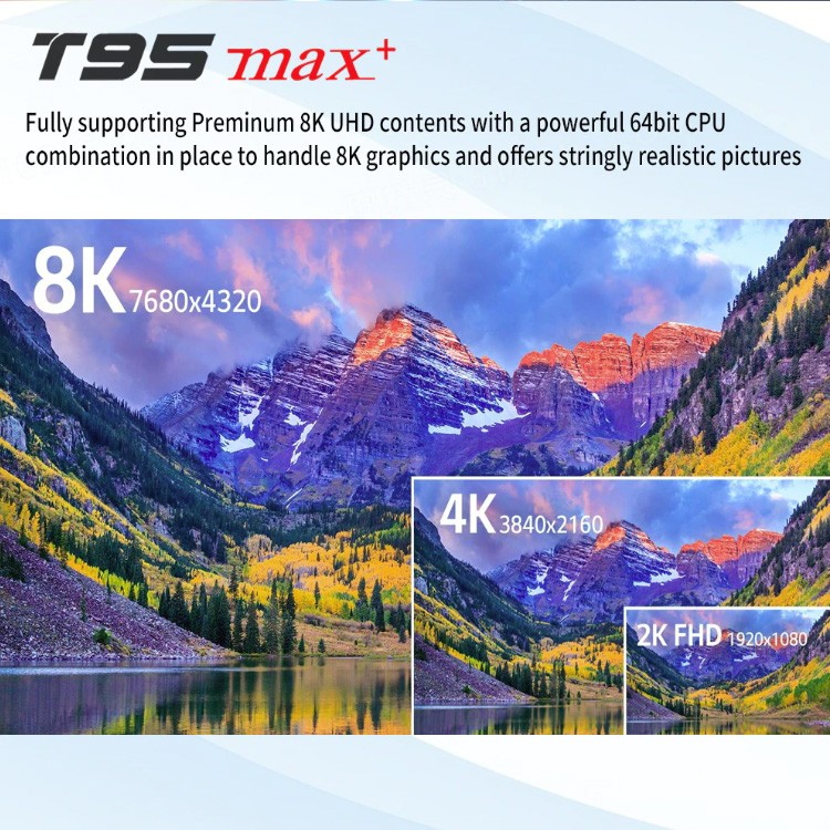 Lot of 10/20 Amlogic S905X3 T95 MAX+ Dual WiFi 8K HDR 32GB Android 9.0 TV Box