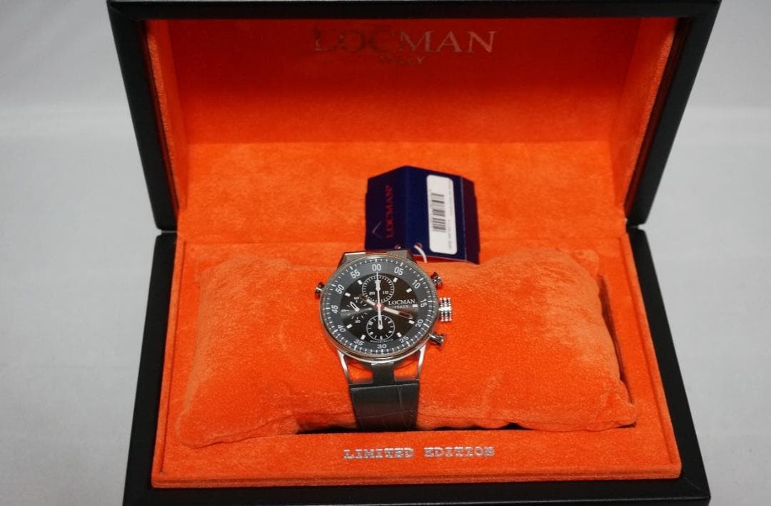 LOCMAN Wristwatch Automatic Split-Seconds Rattrapante w/Box instruction manual