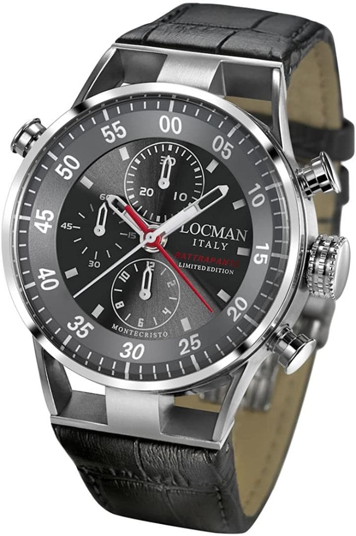 LOCMAN Wristwatch Automatic Split-Seconds Rattrapante w/Box instruction manual