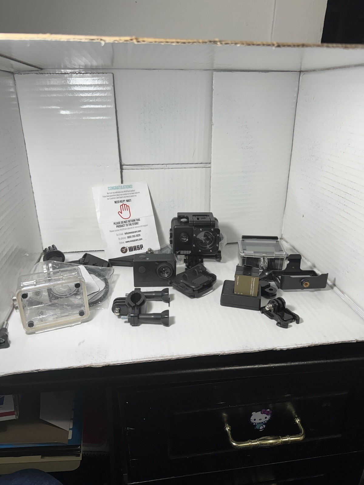 Wasp Mini Cam + Accessories With A collection of Other mini cams And Accessories