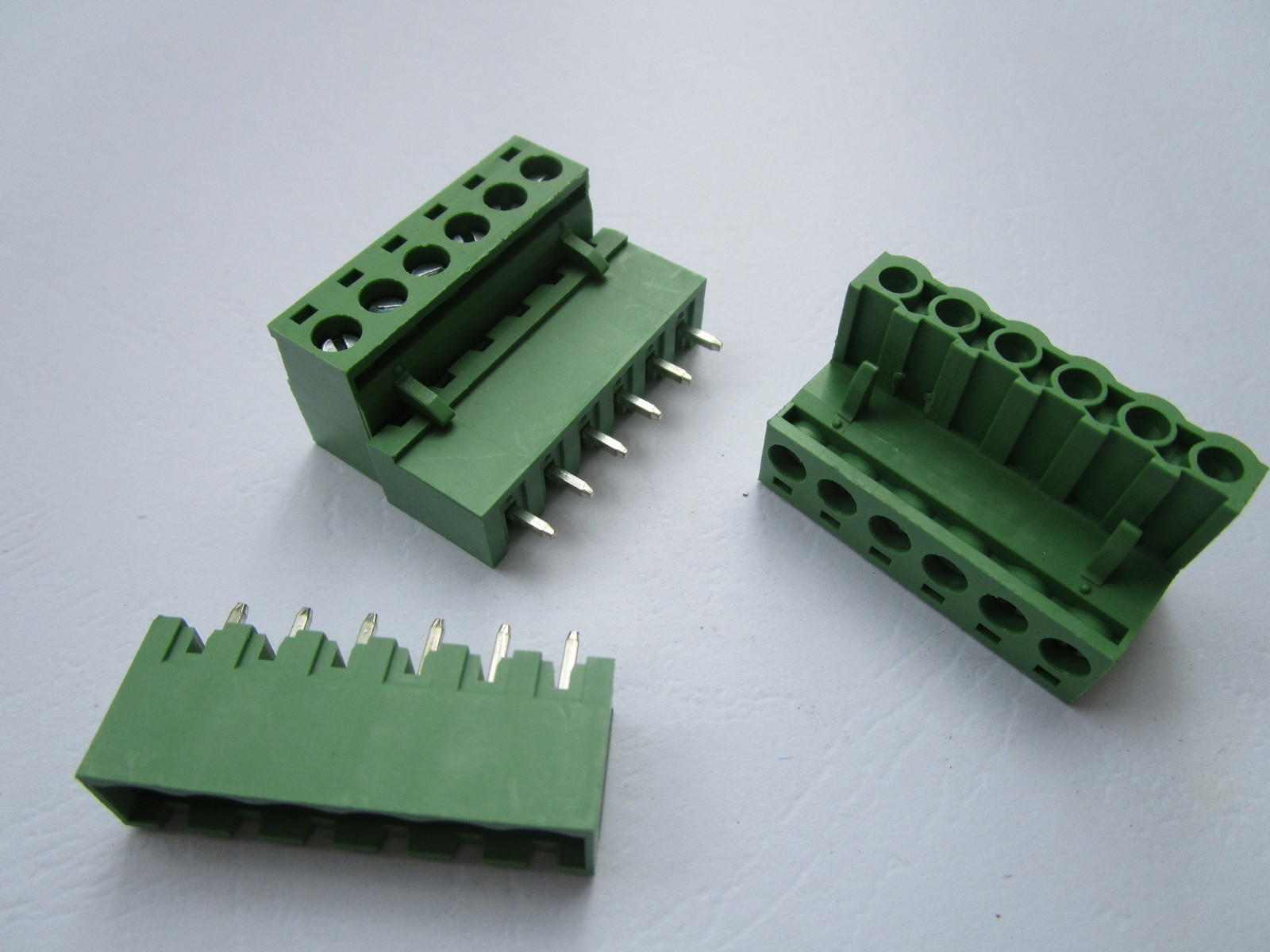 10 pcs Close Straight 6pin 5.08mm Screw Terminal Block Connector Plugbale Type