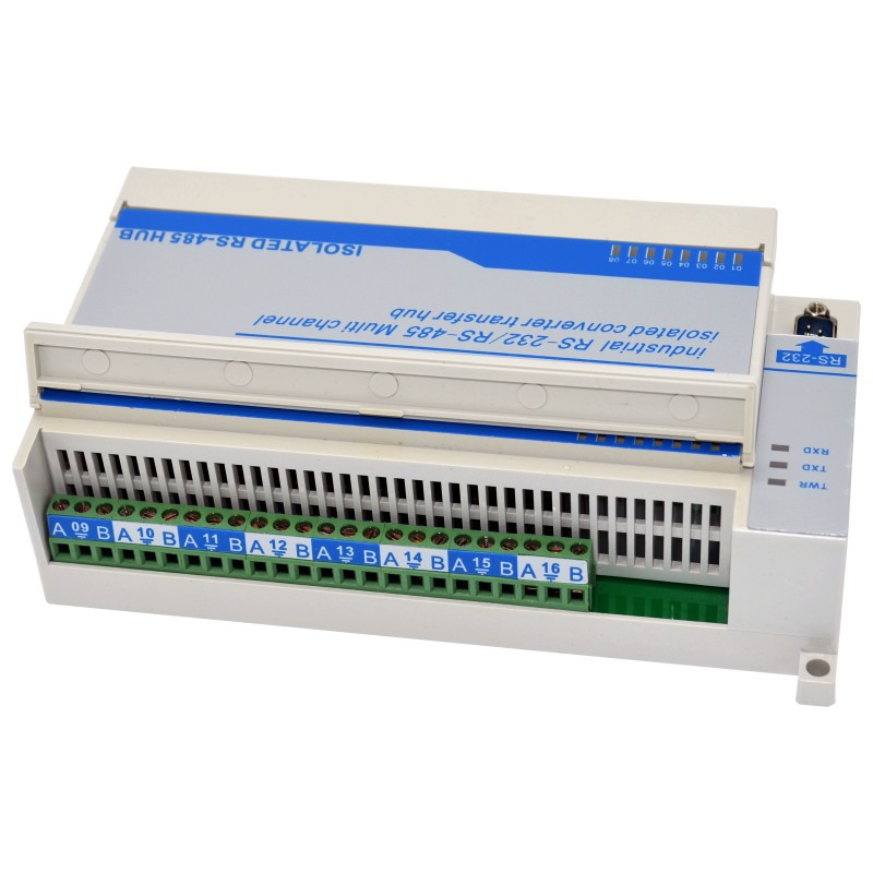 JPX6160 Lightning protection type bidirectional 16-channel RS485 hub distributor