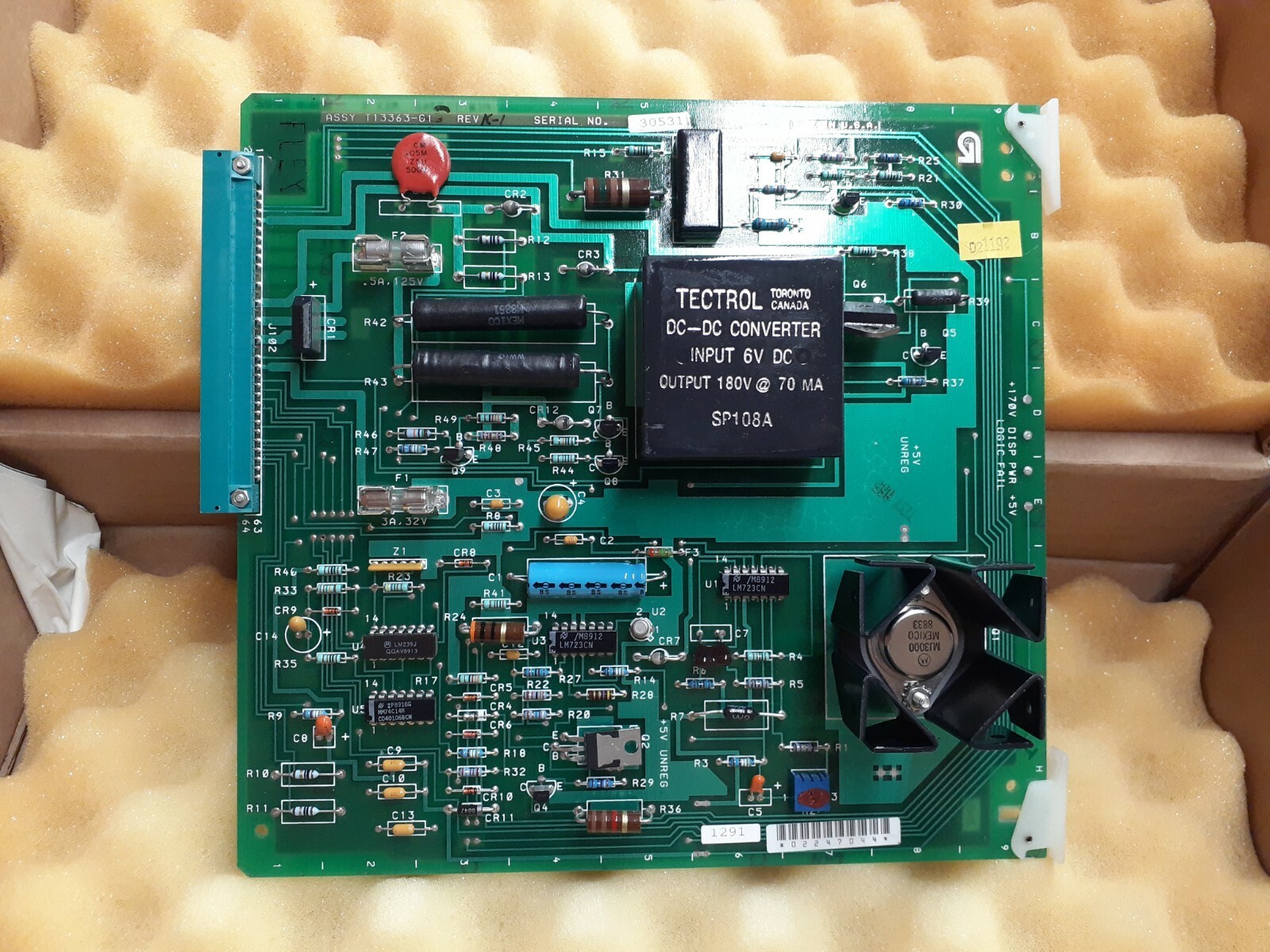 T13363-G1 Regulator Board for Gilbarco: MPD-2 Pre-Modular Electronics