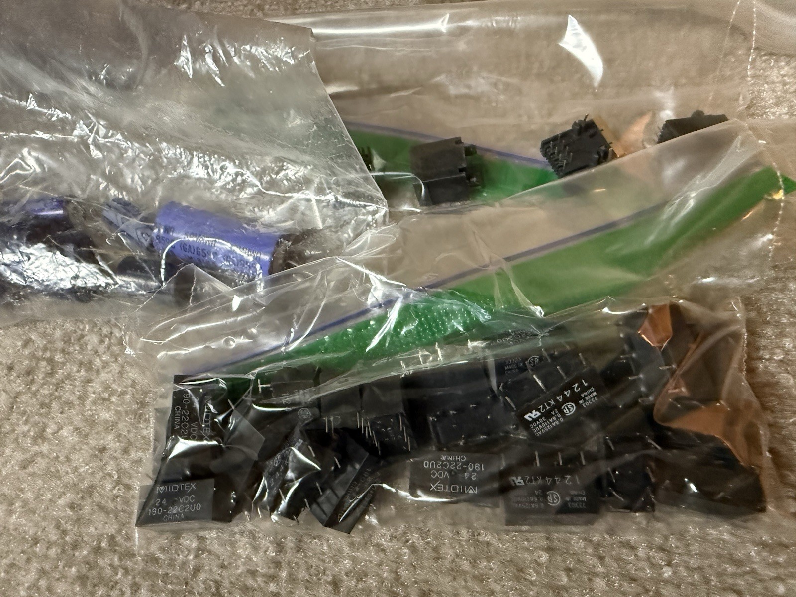 Mixed Electronics Components Lot Inductors Relays LEDs Resistors Transformers