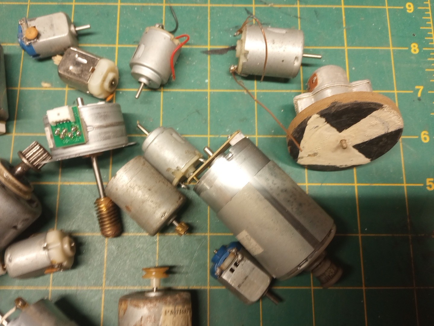 Large Lot Of Small Electric Motors
