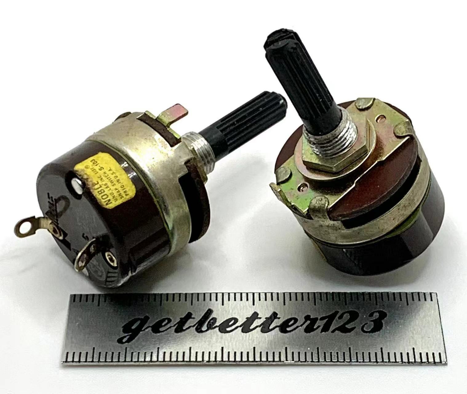 1PC Japan Noble A9S1 TV3 Rotary Power switch 2pins 250V 8A length 25mm