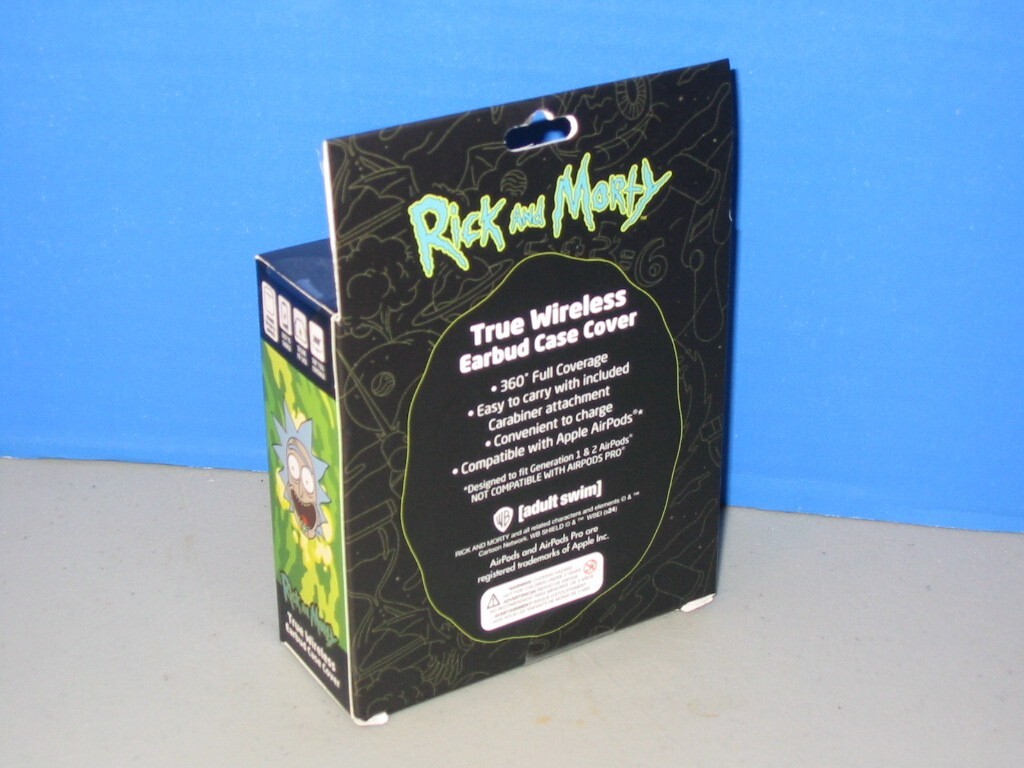 Rick And Morty True Wireless Earbud Case Holder Apple Air Pod Case New
