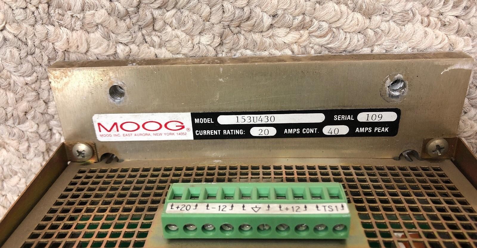 Moog Brushless Servomotor 20A Servo Drive 153U430A