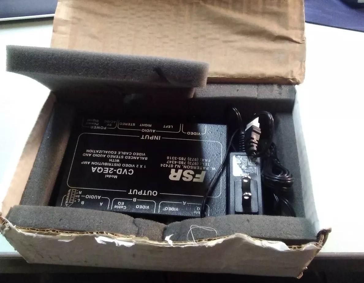 FSR CVD-2EQA Video and Stereo Audio Distribution Amp NEW NO BRACKET
