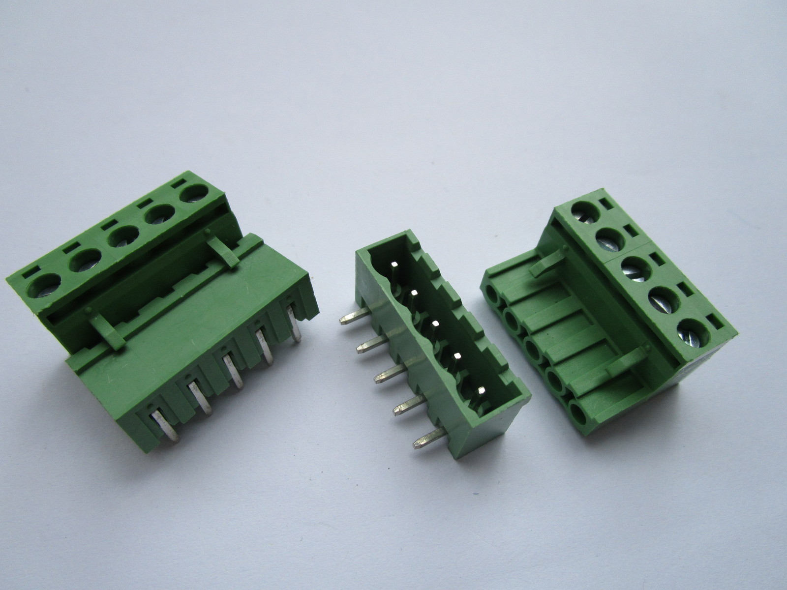 20 pcs 5.08mm Close Angle 5pin Screw Terminal Block Connector Pluggable Type New