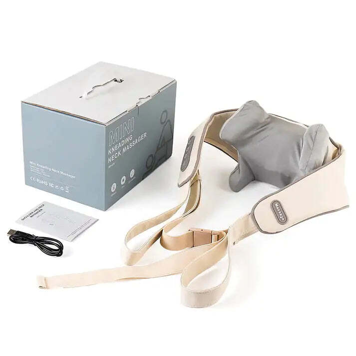 Shiatsu Back Neck and Shoulder Massager with Heat Deep Tissue 3D Kneading Pillow