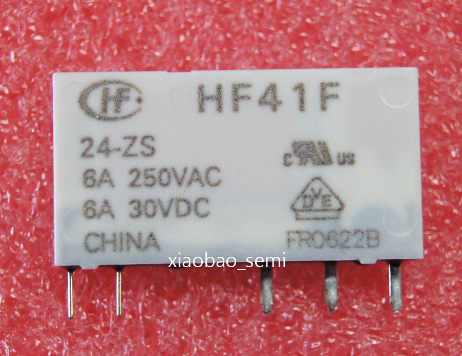 2PCS ORIGINAL HF41F-24-ZS HF41F-024-ZS 24V HONGFA Relay 5PINS