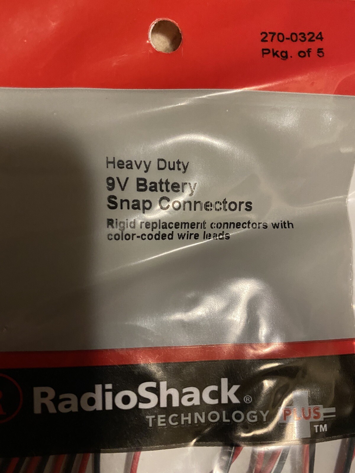 Lot of Radio Shack Parts 9v Battery Snap Connectors +