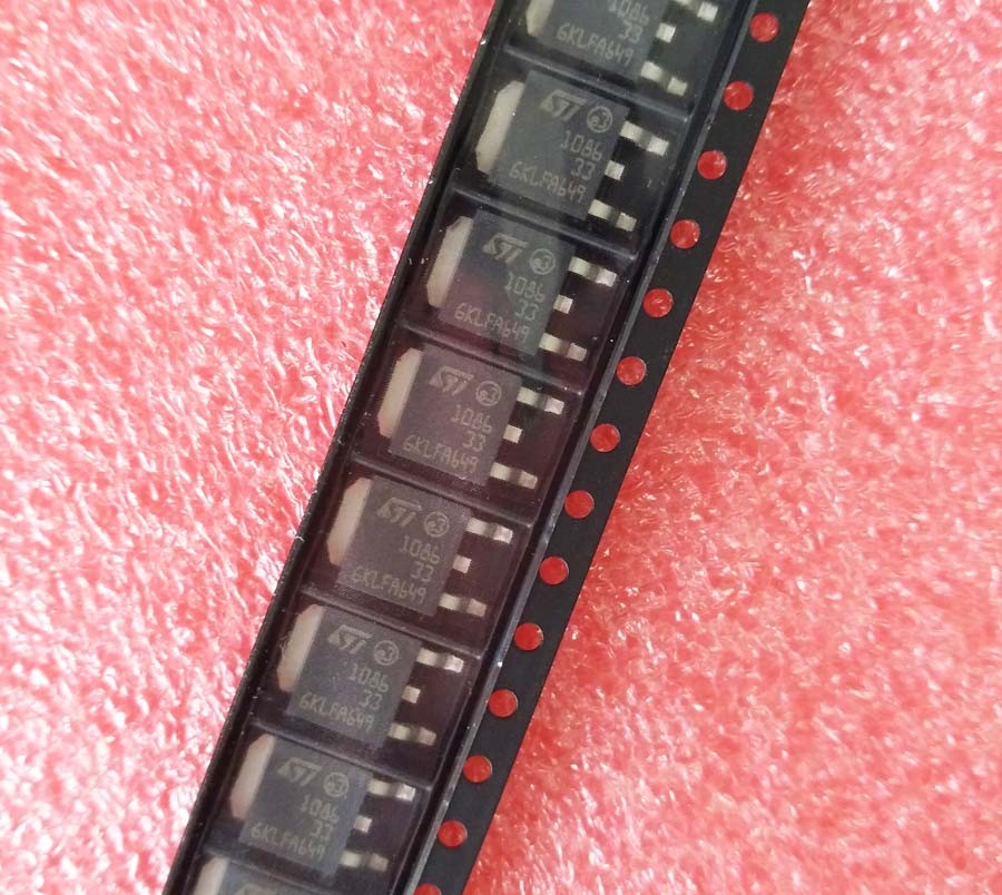 10PCS New LD1086DT33TR LD1086DT33 ST IC REG LDO 3.3V 1.5A DPAK