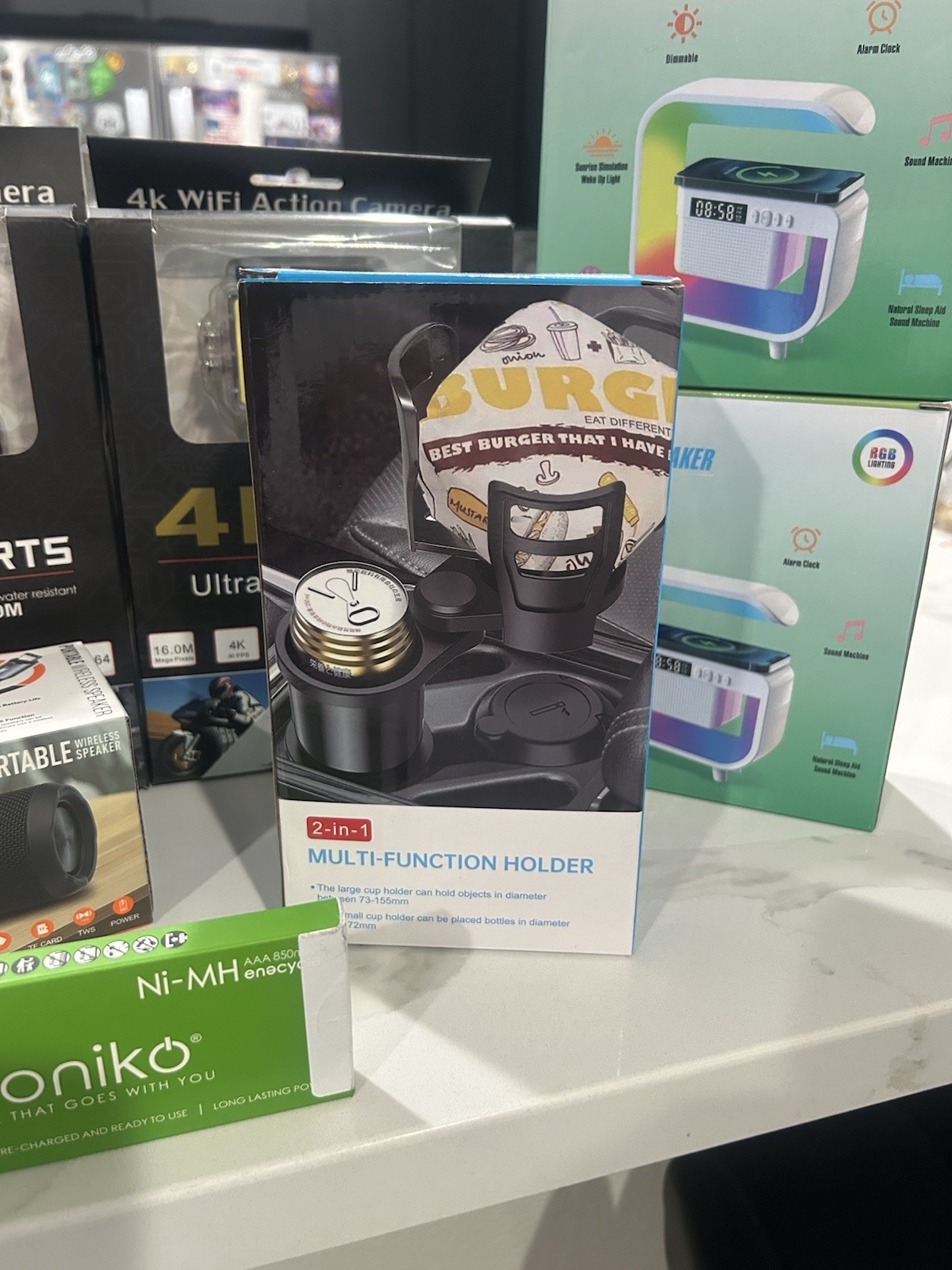 T&G TG-117 Speaker, 4K WiFi Action Camera, Voniko AAA Batteries, RGB/WC