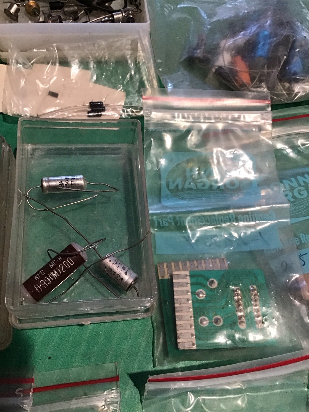 LOT of Vintage Misc Radio Amp TV Electronics Repair Parts Resistors Capacitors