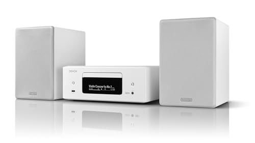 Denon Denon RCD-N12 Network CD Receiver HEOS/HDMI ARC compatible White RCDN12W
