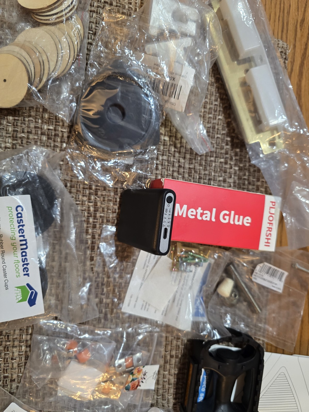 Castermaster Caster Cups & PLJOFRSH Metal Glue, Tesla Model Y Control Sticker…