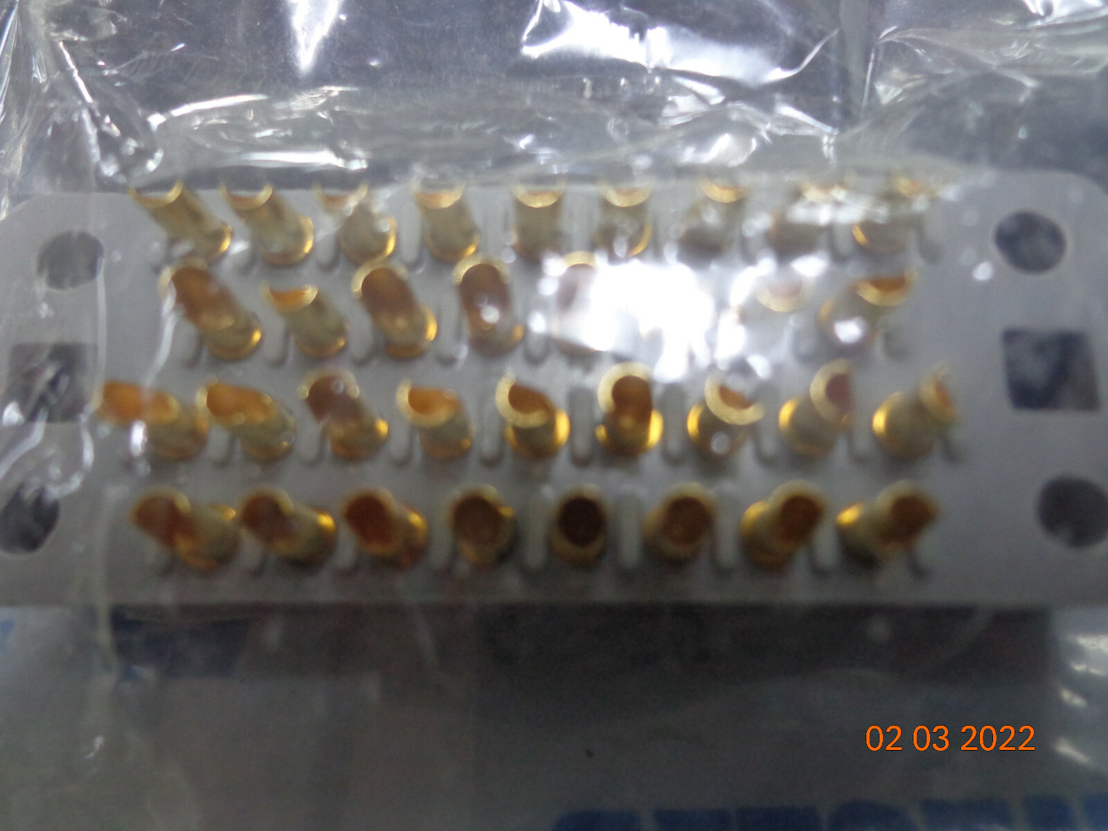 1PC MS28748/2 DOOO1A MILSpec Connector Plug jack 34 pos Winchester Litton gold