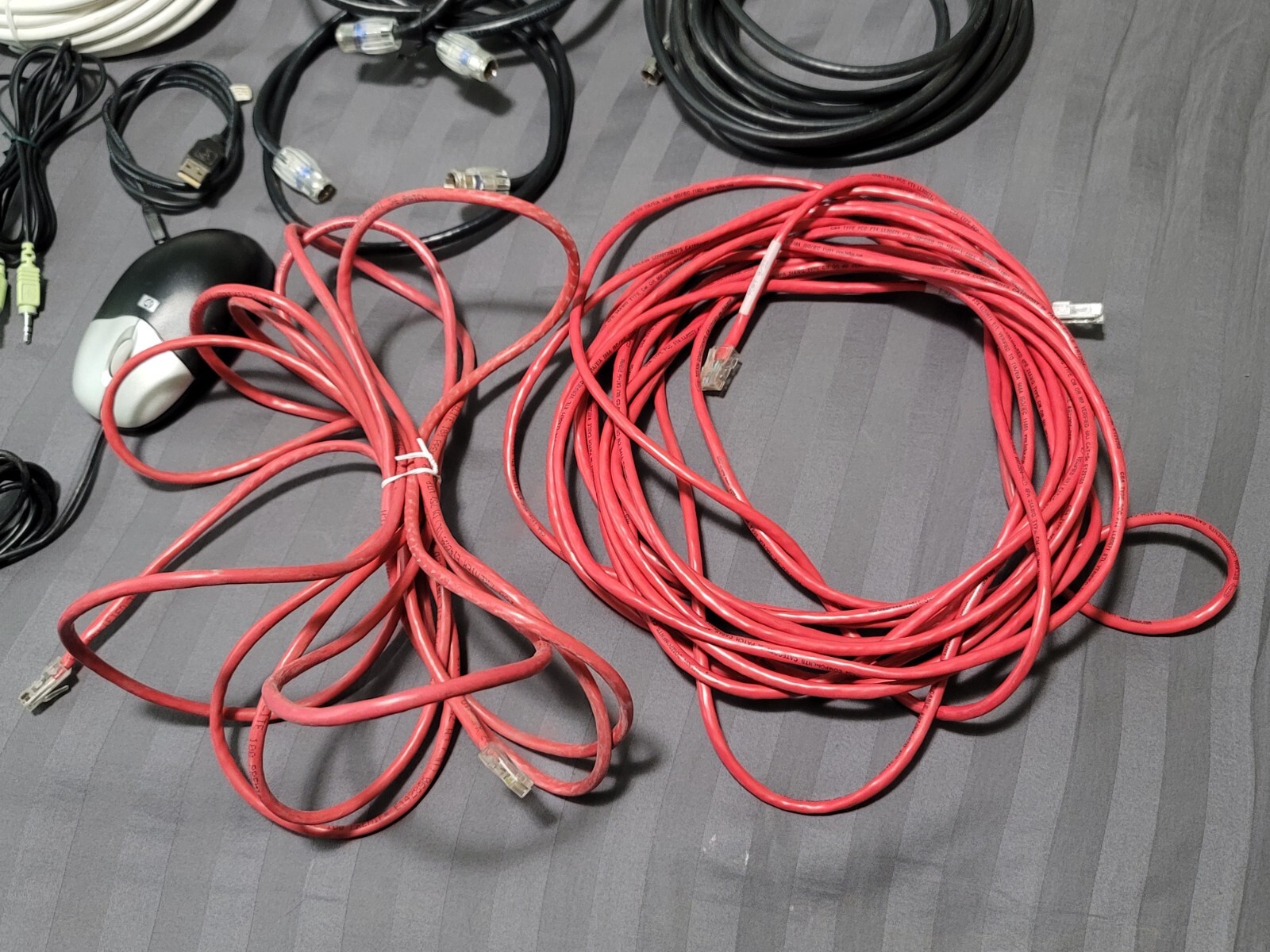 Wholesale Lot 30 Various USB Cords, Cables, Adapters, Ethernet And Similar Items