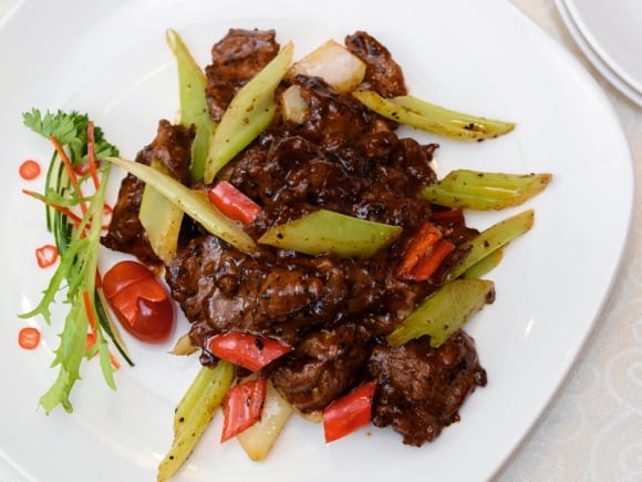 daging masak black pepper berkuah