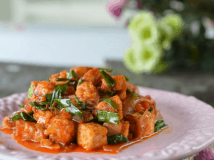 tempe goreng daun bawang