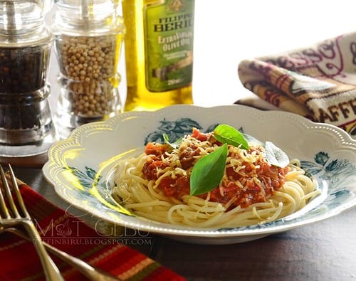 SPAGHETTI BOLOGNESE mat gebu