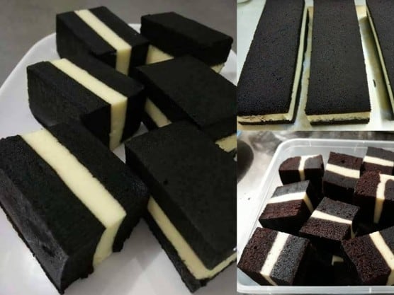 Kek Coklat Cheese Kukus Dengan Sukatan Cawan