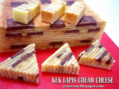 Kek Lapis Cream Cheese