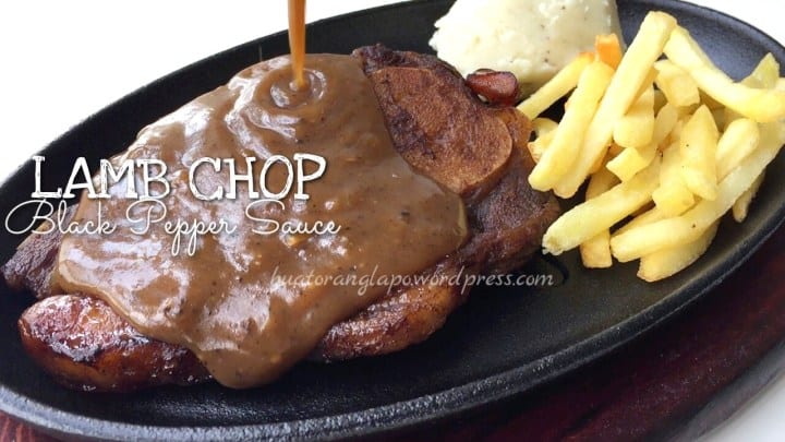Lamb Chop with Black Pepper Sauce Buat Orang Lapo