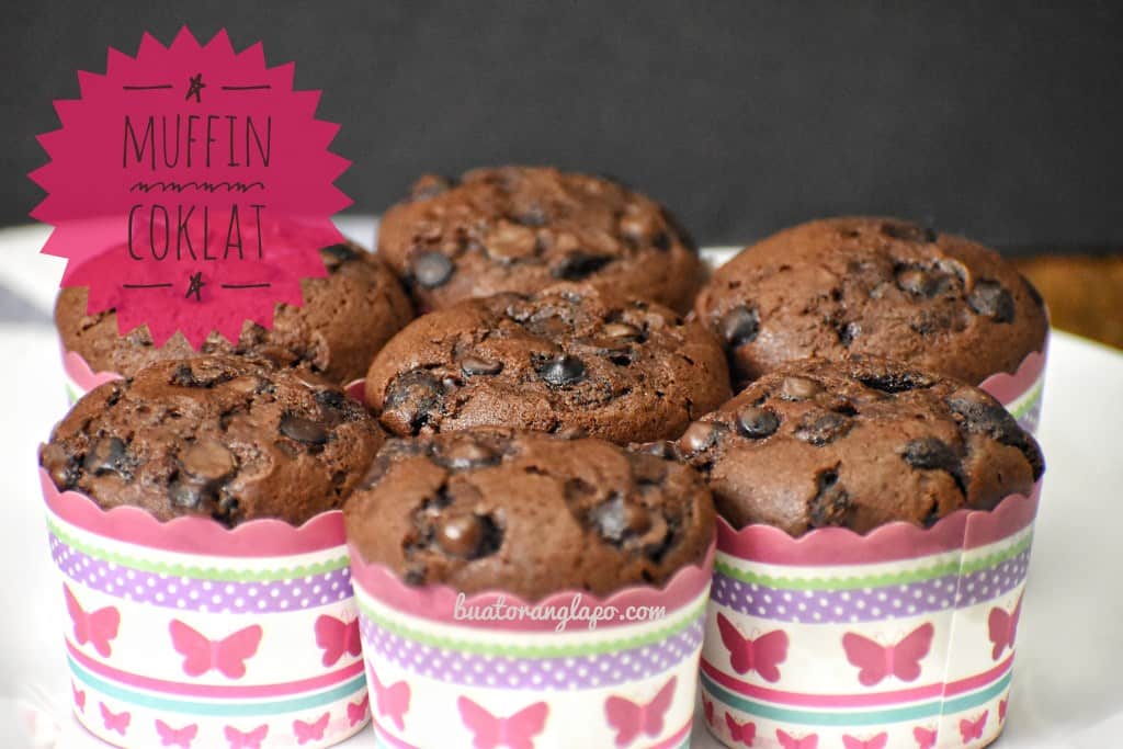 Muffin Coklat Yang Sangat Mudah (Super Easy Chocolate Muffin) 