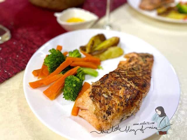 Resepi Ikan Salmon Grill Lemon Butter Sauce