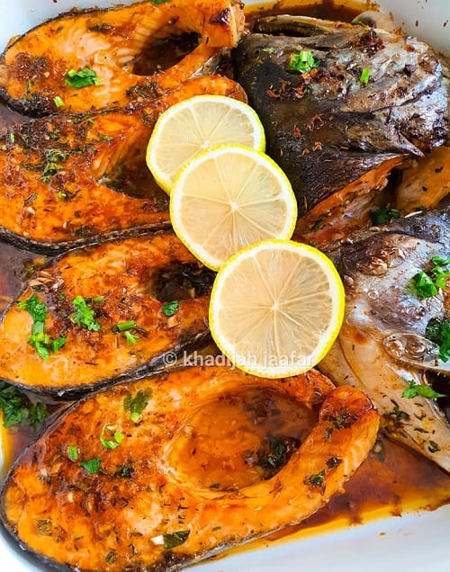 Resepi Western Salmon Grill Lemon Butter