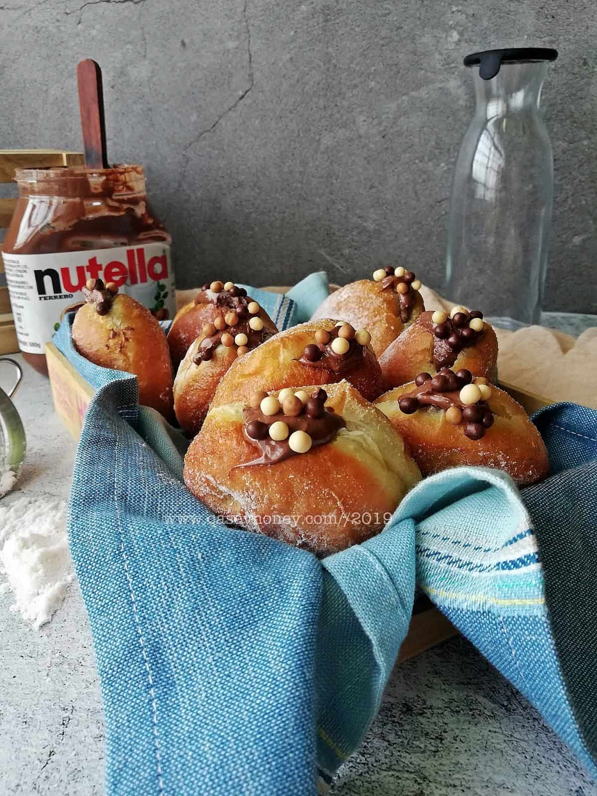 RESEPI VIRAL OVERNIGHT BOMBOLONI NUTELLA ITALIAN DOUGHNUT